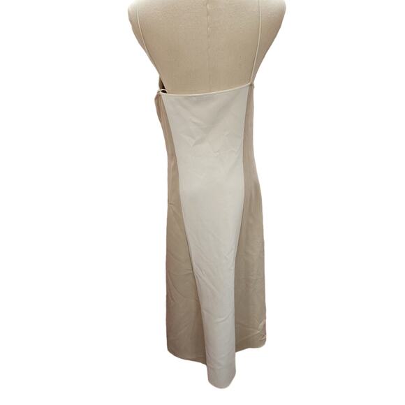 Zara Pleated Slip Dress Snakeskin Inset Bodice Womens Small S - Picture 4 of 6